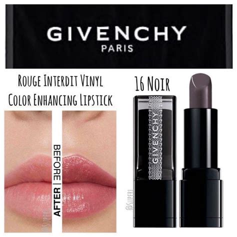 givenchy rouge interdit vinyl color enhancing lipstick 16 mini|Givenchy color enhancing lipstick.